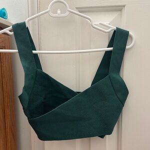 Aritzia sculpt knit Greek tank. Size S. Forest green. NWT